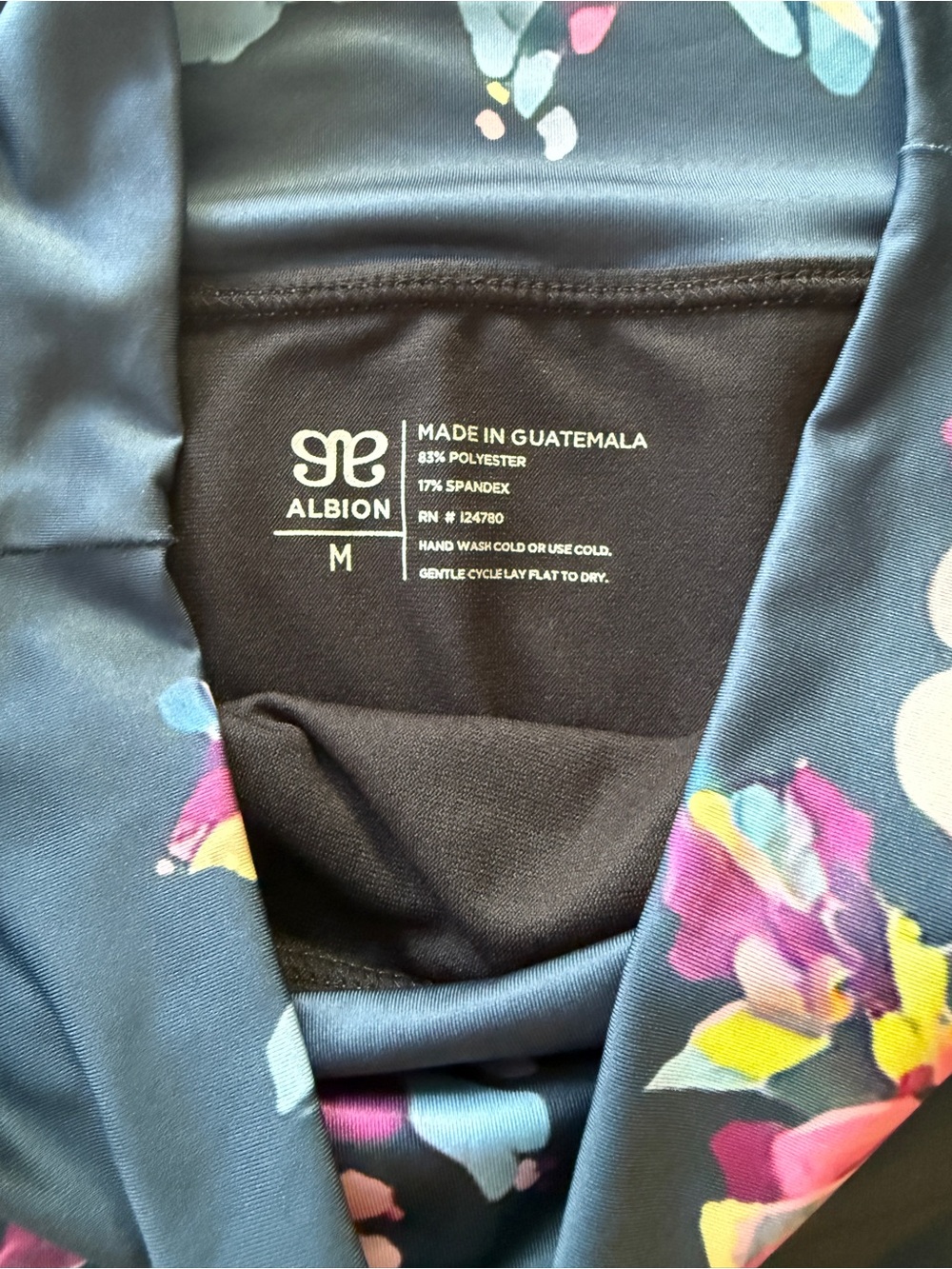 Albion Dahlia Navy Floral Ruffle Swim Skirt - Picture 5 of 6